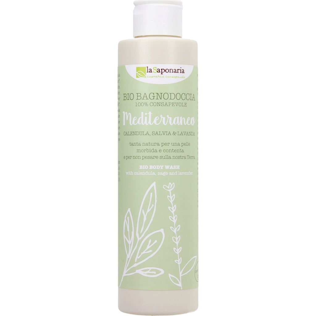 La Saponaria Organic Mediterranean Shower Gel Ecco Verde Onlineshop