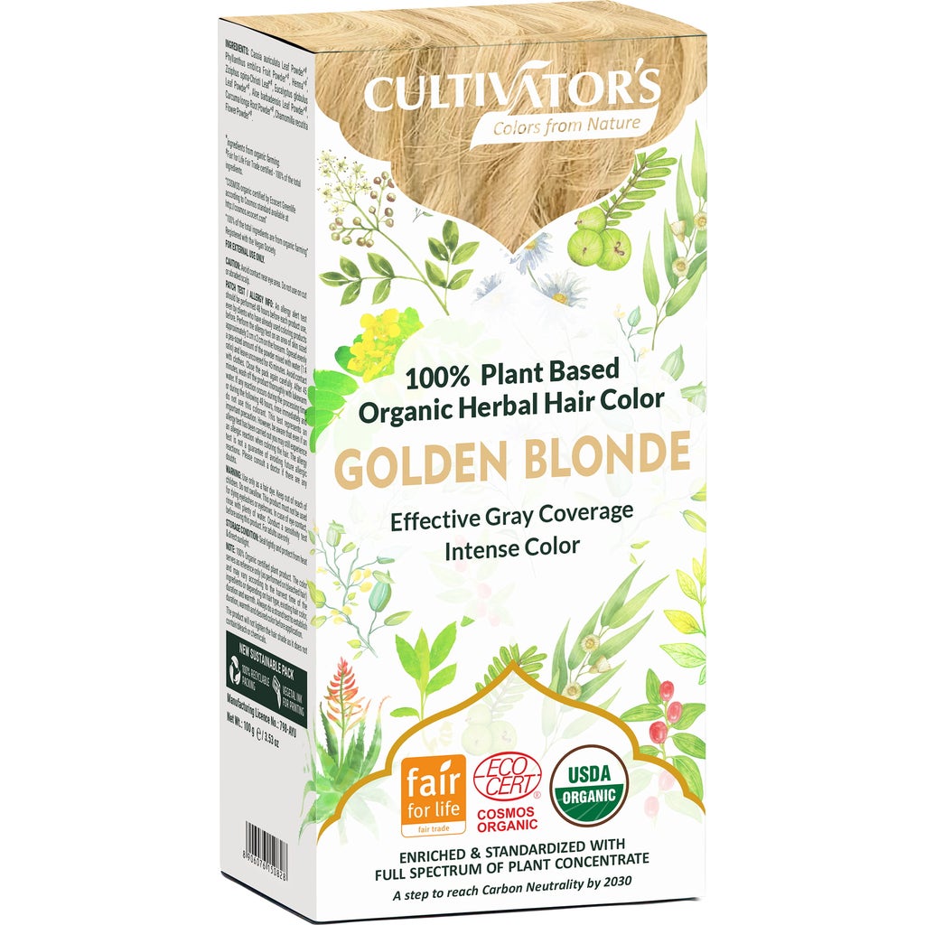 Cultivator S Organic Herbal Hair Color Golden Blonde G Boutique