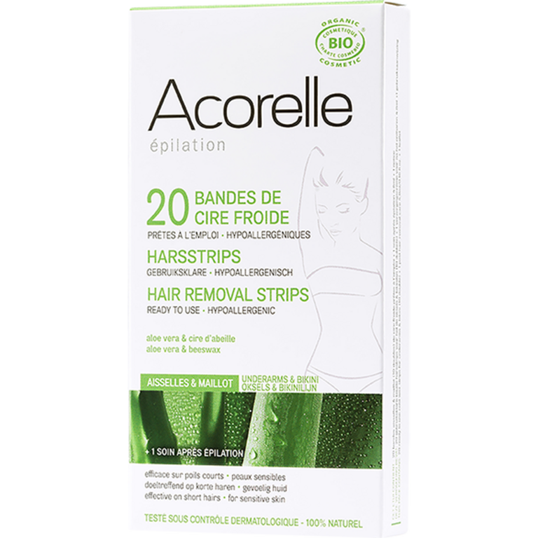 Acorelle Strisce Depilatorie Ascelle Zona Bikini Pz Ecco Verde