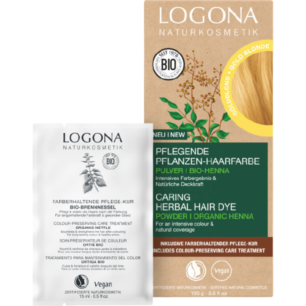 LOGONA Herbal Hair Colour Golden Blonde 100 G Ecco Verde Online Shop