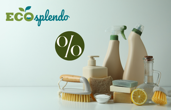 Fino al -30% su detersivi e detergenti ecologici