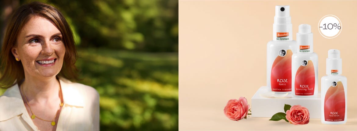 Sanfte Rosenpflege mit echtem ätherischem Rosenöl