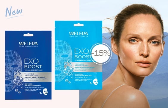NUEVO: mascarillas textiles EXO BOOST de Weleda
