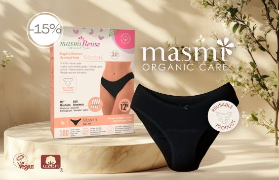 Bio majtki menstruacyjne od masmi