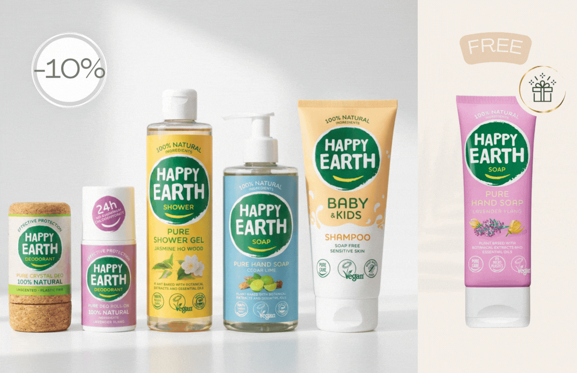 HAPPY EARTH – z GRATIS izdelkom ob nakupu