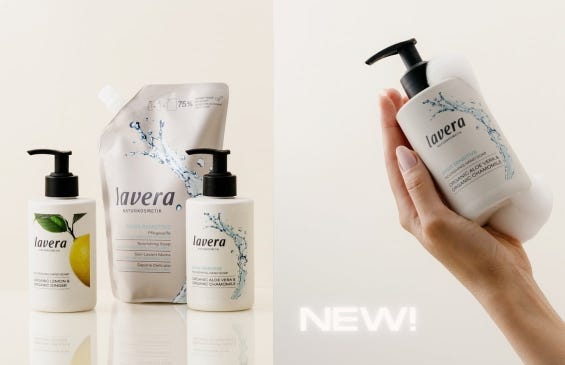 Flüssigseifen von lavera im neuen Look