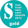 The FreeFrom Skincare Awards 2012 Gold Winner