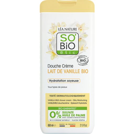 LÉA NATURE SO BiO étic Douche-Crème au Lait de Vanille - 650 ml