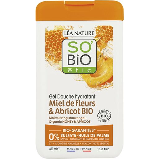 LÉA NATURE SO BiO étic Honey & Apricot Shower Gel - 450 ml