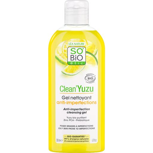 LÉA NATURE SO BiO étic Clean'Yuzu gel za čišćenje lica - 200 ml