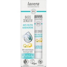 Lavera Basis Sensitiv Anti-Aging Oogcrème Q10 - 15 ml