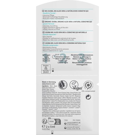 Basis Sensitiv Anti-Wrinkle Ansiktsmask Q10 - 10 ml