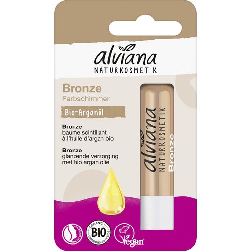alviana Naturkosmetik Baume à Lèvres Bronze - 4,50 g