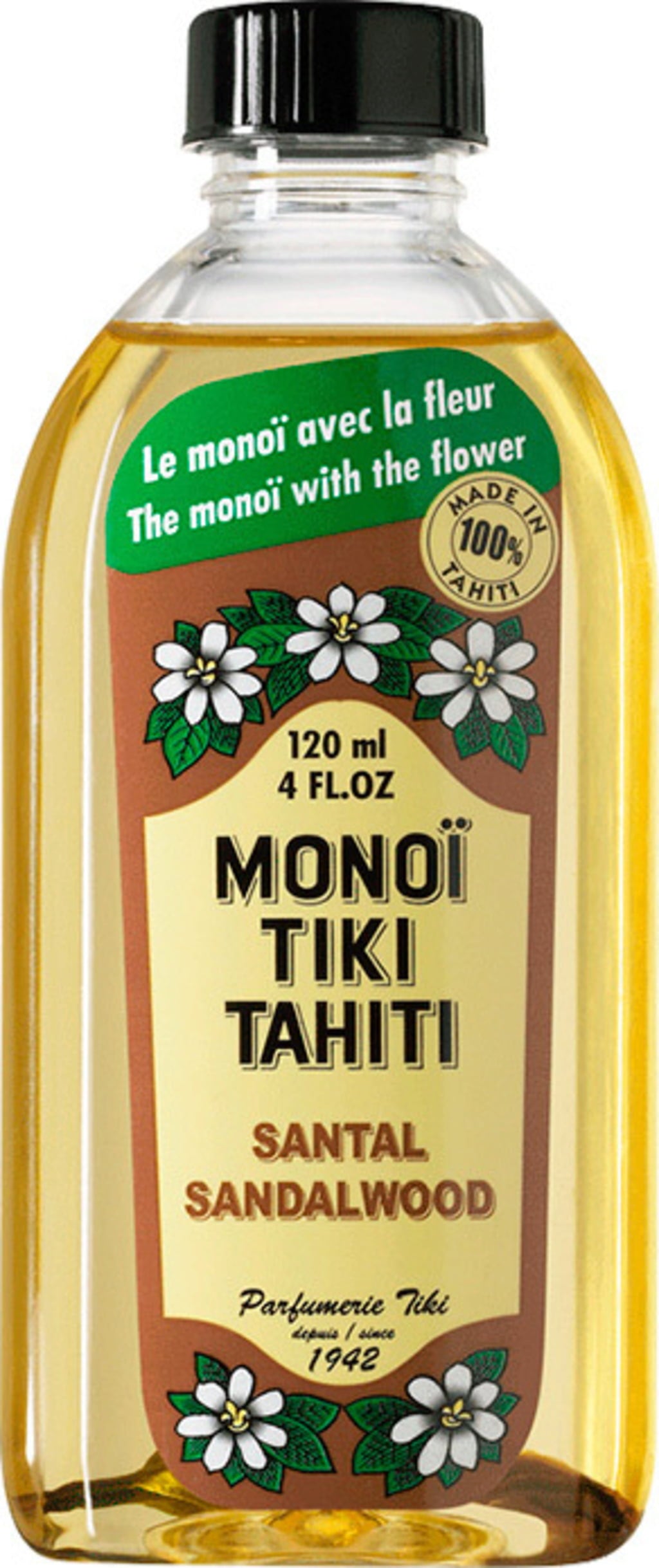 Coconut Oil Monoi Tiki Tahiti, Sandelholz (120 ml)