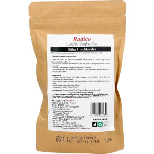 Radico Organic Reetha Powder - 100 g