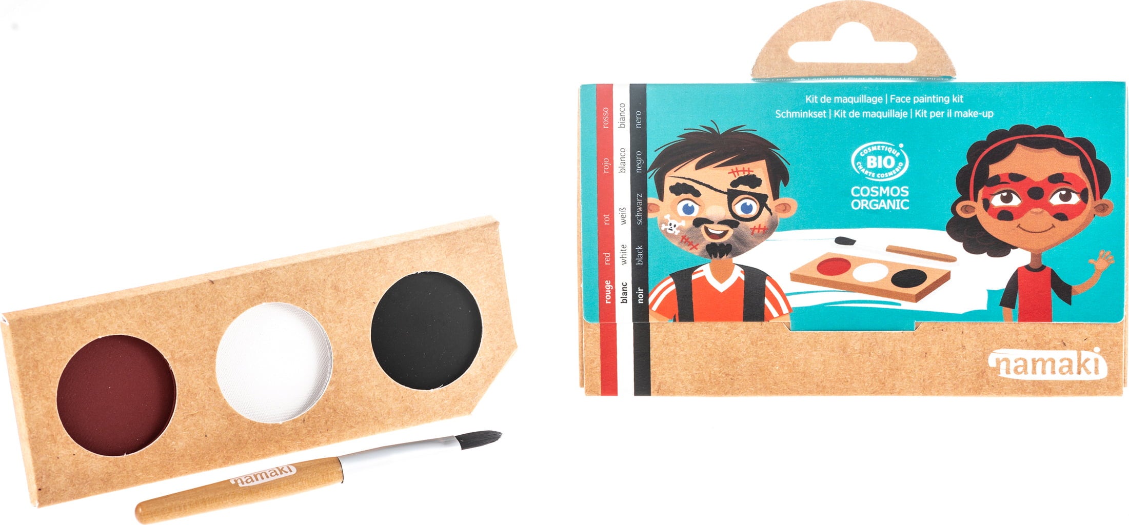 namaki Pirate & Ladybird Face Painting Kit - 1 Set
