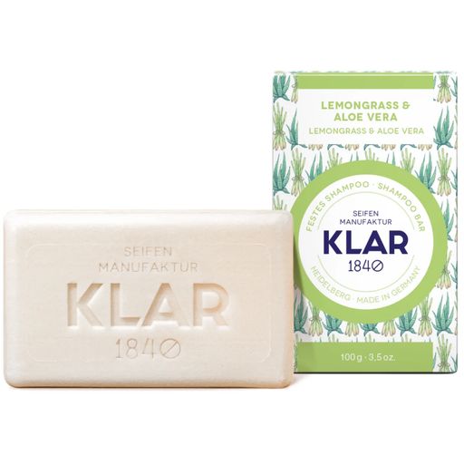 KLAR Champú Sólido Lemongrass y Aloe Vera - 100 g