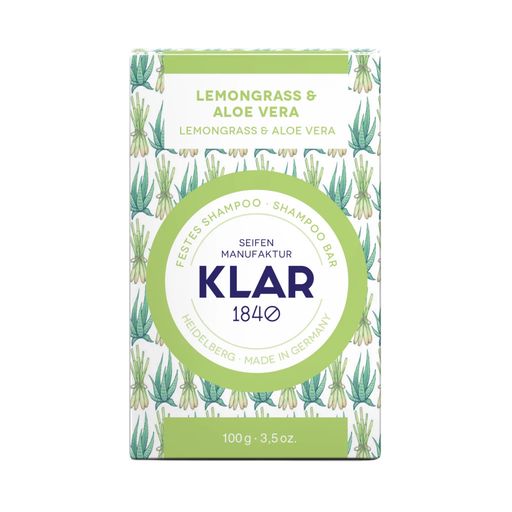 KLAR Champú Sólido Lemongrass y Aloe Vera - 100 g