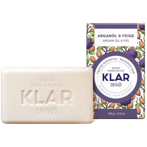 KLAR Shampoing Solide Huile d'Argan & Figue - 100 g