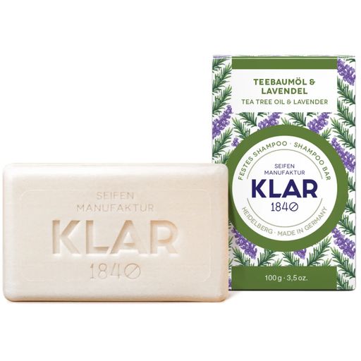 KLAR Palashampoo teepuuöljy ja laventeli - 100 g