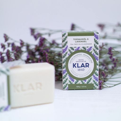 KLAR Palashampoo teepuuöljy ja laventeli - 100 g