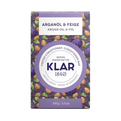 KLAR Fester Conditioner Arganöl & Feige - 100 g