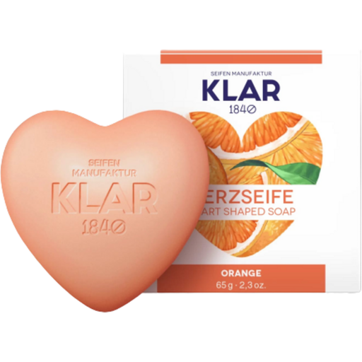 KLAR Sapun u obliku srca od naranče - 65 g