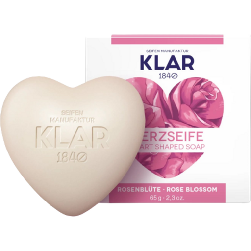 KLAR Сапун Роза, форма на сърце - 65 г