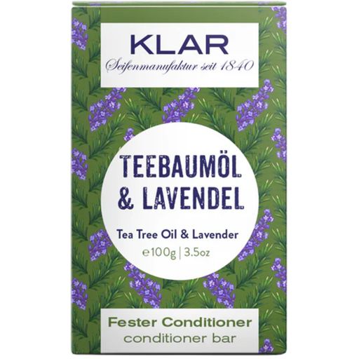 KLAR Tea Tree Olie & Lavendel Conditioner Bar - 100 g