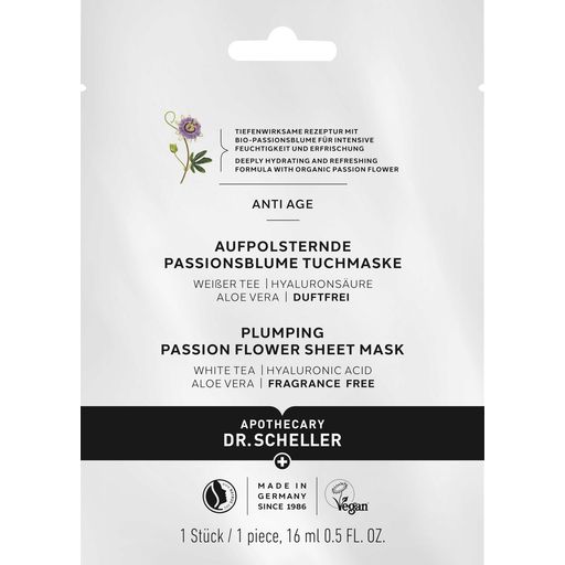 Dr. Scheller Aufpolsternde Passionsblume Tuchmaske - 16 ml