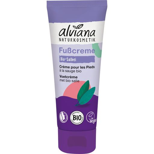 alviana Naturkosmetik Crème pour les Pieds à la Sauge Bio - 75 ml