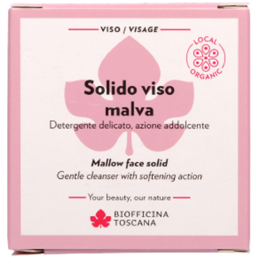 Biofficina Toscana Kiinteä malva-kasvojenpuhdistusaine - 50 g