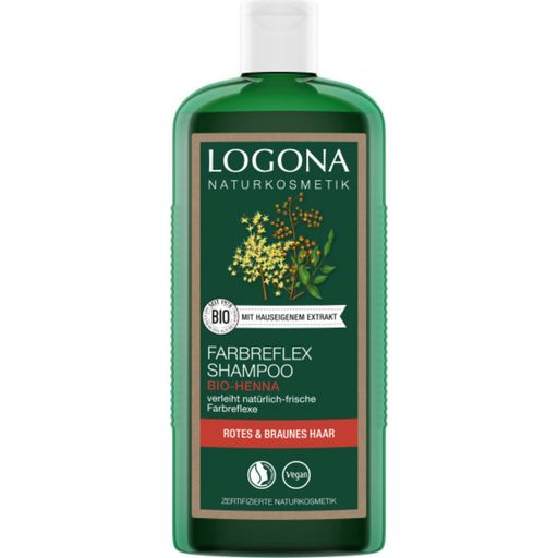 LOGONA Farbreflex-shampoo punaruskea - 250 ml