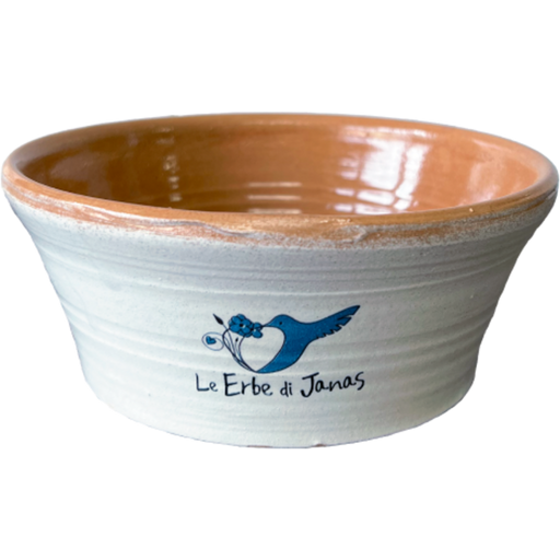 Le Erbe di Janas Ceramic Bowl - White & clay 
