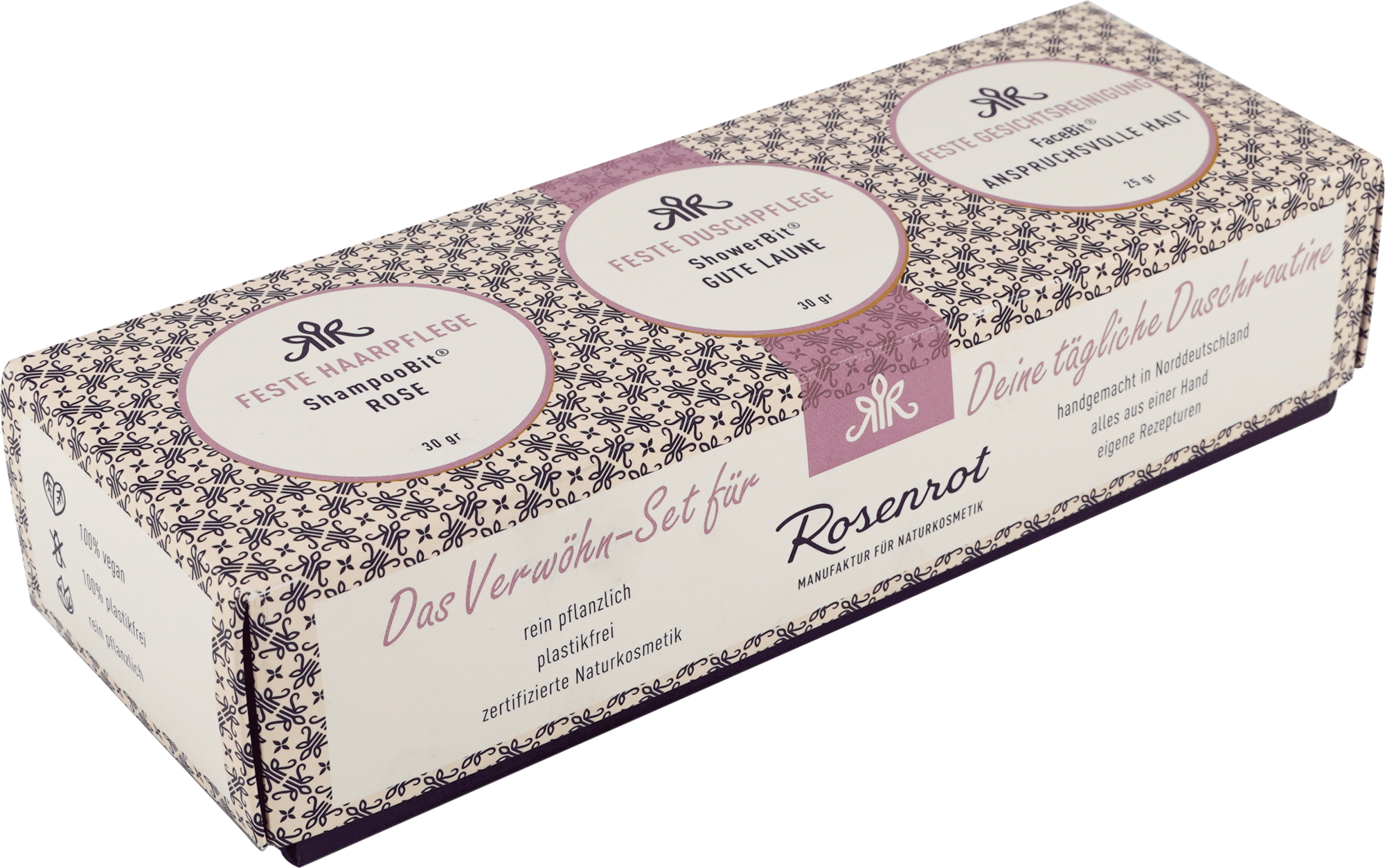 Rosenrot Geschenkset „Körperpflege“