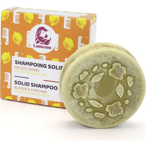 Lamazuna Shampoing Solide à la Poudre de Citron - 70 g