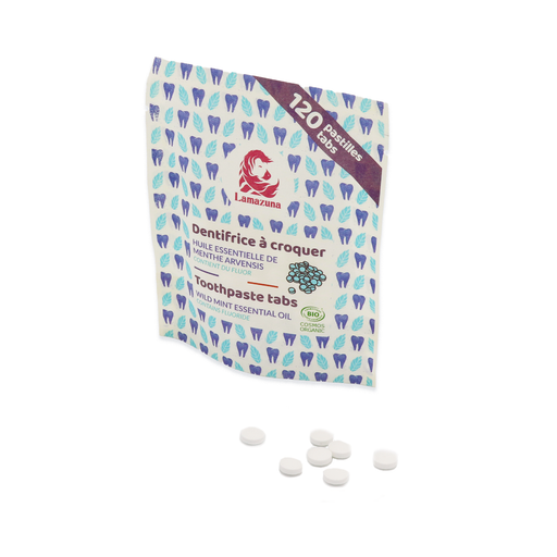 Lamazuna Tablete za pranje zuba od divlje mente - 30 g