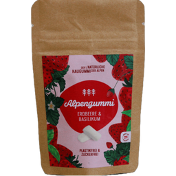 Alpengummi Strawberry-Basil Chewing Gum - 12 g