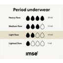 Gaćice za menstruaciju Bikini Light Flow crne - XL