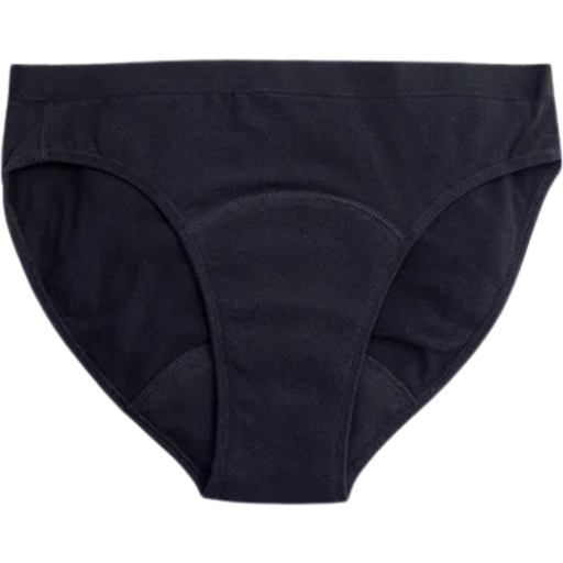 Medium Flow fekete menstruációs bikini alsó - M
