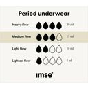 Gaćice za menstruaciju Bikini Medium Flow crne - XS
