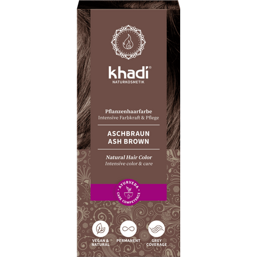 Khadi® Plantaardige Haarverf Ash Brown - 100 g