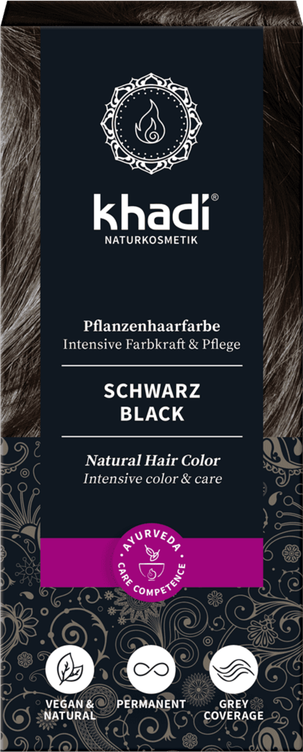 Khadi® Herbal Hair Colour Black - 100 g