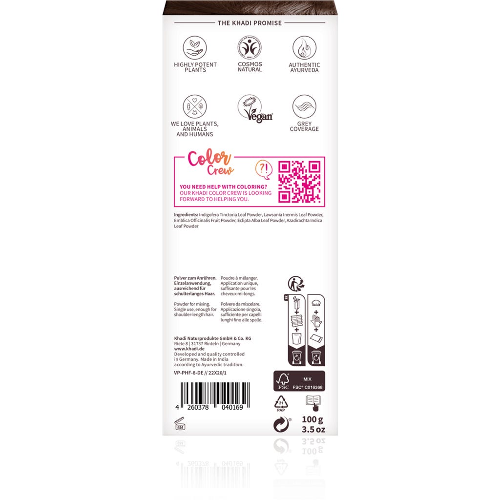 ArmoniaBio Henna Haarfarbe Chocolate Fondant | Intensives Dunkelbraun Ohne Chemie | 100% Bio & Grauabdeckung