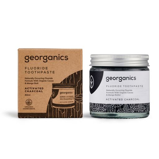 georganics Fluoride Toothpaste Activated Charcoal - 60 ml