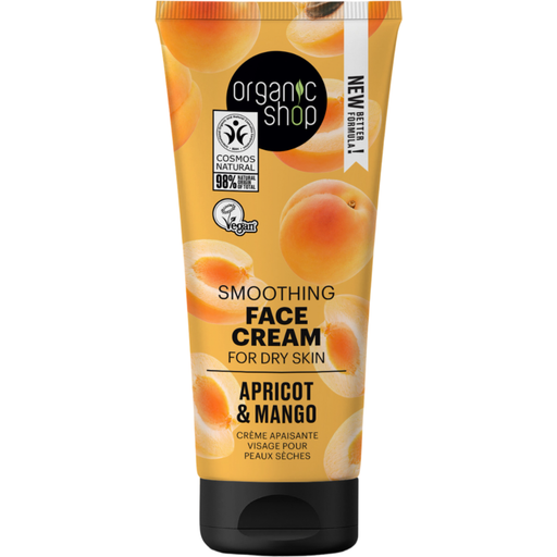 Organic Shop Apricot & Mango Smoothing arckrém - 50 ml