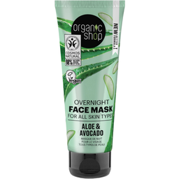 Organic Shop Aloe & Avocado Overnight Face Mask  - 75 ml
