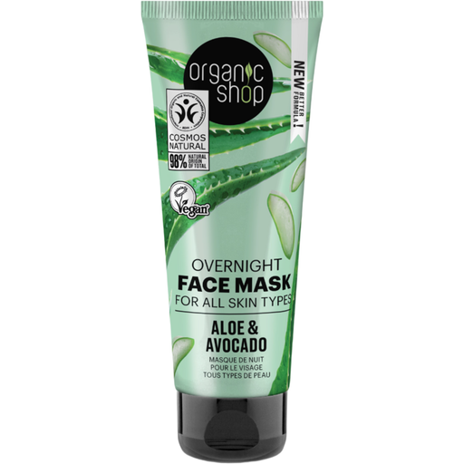 Organic Shop Overnight Face Mask Aloe & Avocado - 75 мл