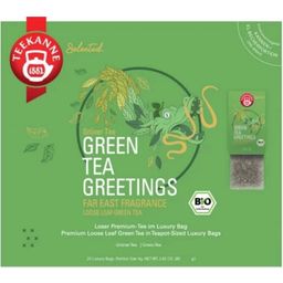 TEEKANNE Green Tea Greetings Organic Luxury Bag  - 20 tea bags 