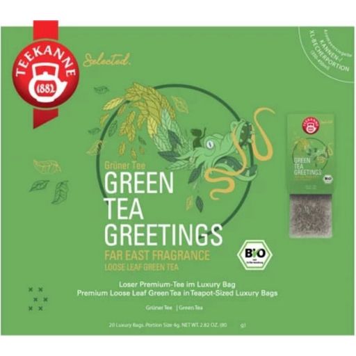 TEEKANNE Bio Luxury Bag Green Tea Greetings - 20 пакетчета